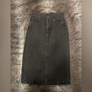 Levi's Black Denim Pencil Skirt